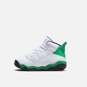 Brand New Air Jordan 6 Ring “Lucky Green” Toddler’s Shoes